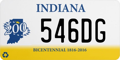 IN license plate 546DG