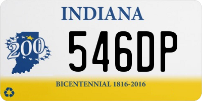 IN license plate 546DP