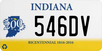 IN license plate 546DV