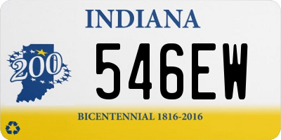 IN license plate 546EW