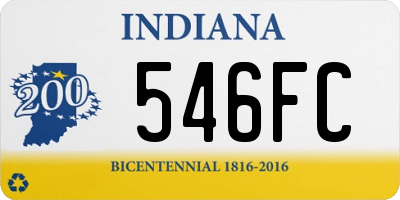 IN license plate 546FC