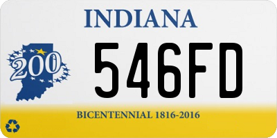 IN license plate 546FD