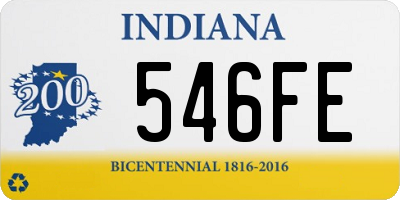 IN license plate 546FE