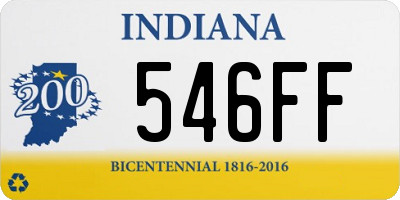 IN license plate 546FF