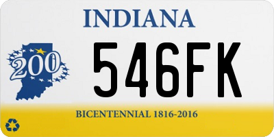 IN license plate 546FK