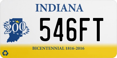 IN license plate 546FT