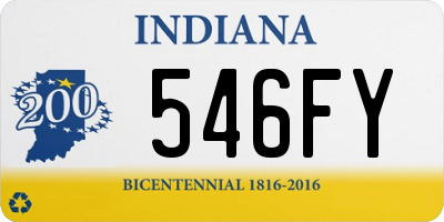 IN license plate 546FY