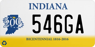 IN license plate 546GA