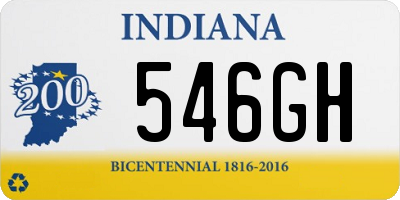 IN license plate 546GH