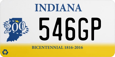 IN license plate 546GP