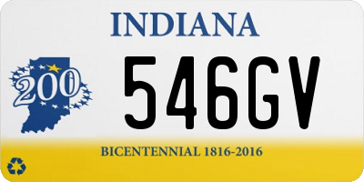 IN license plate 546GV