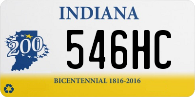 IN license plate 546HC