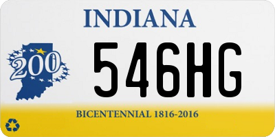 IN license plate 546HG