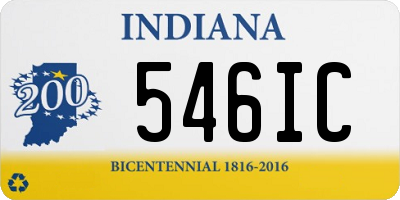 IN license plate 546IC