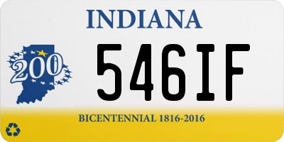 IN license plate 546IF