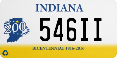 IN license plate 546II