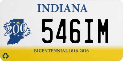 IN license plate 546IM