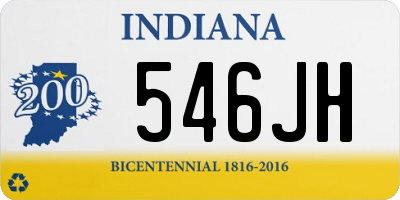 IN license plate 546JH