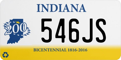 IN license plate 546JS