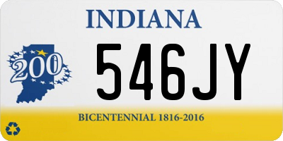 IN license plate 546JY