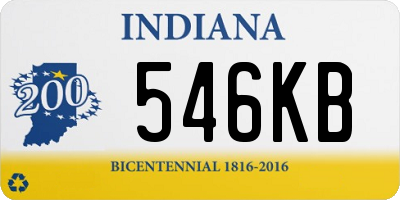 IN license plate 546KB