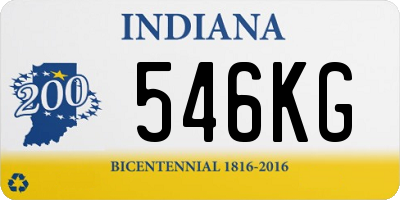 IN license plate 546KG