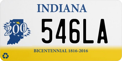 IN license plate 546LA