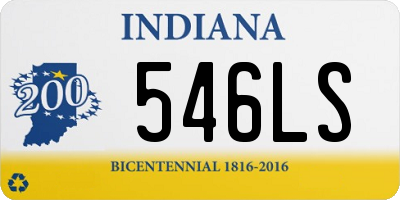 IN license plate 546LS