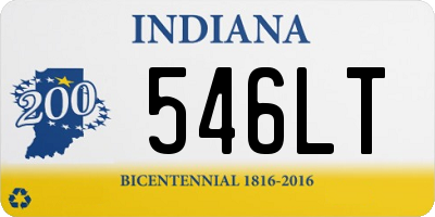 IN license plate 546LT