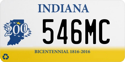 IN license plate 546MC