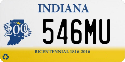 IN license plate 546MU