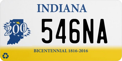 IN license plate 546NA