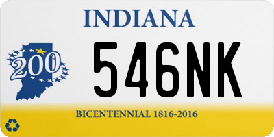 IN license plate 546NK