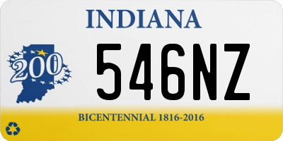 IN license plate 546NZ