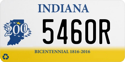 IN license plate 546OR