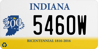 IN license plate 546OW