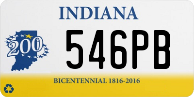 IN license plate 546PB