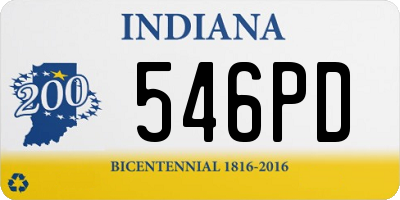 IN license plate 546PD