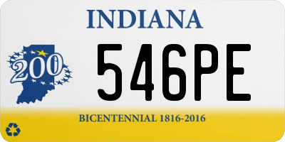 IN license plate 546PE