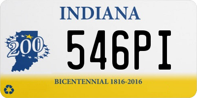 IN license plate 546PI