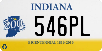 IN license plate 546PL