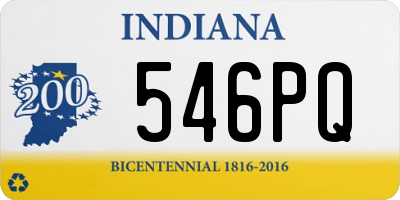 IN license plate 546PQ