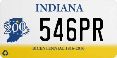 IN license plate 546PR