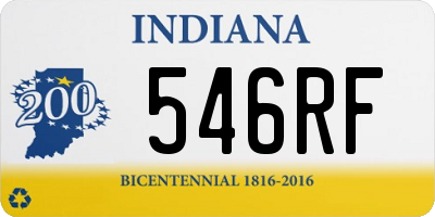 IN license plate 546RF