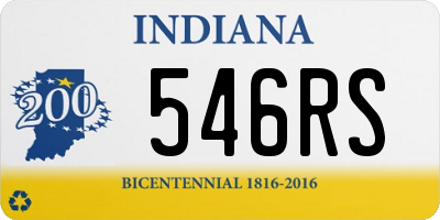 IN license plate 546RS