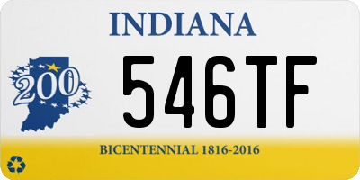 IN license plate 546TF