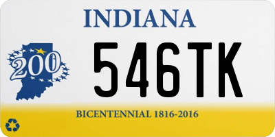 IN license plate 546TK