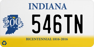 IN license plate 546TN