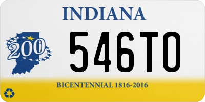 IN license plate 546TO