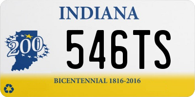 IN license plate 546TS